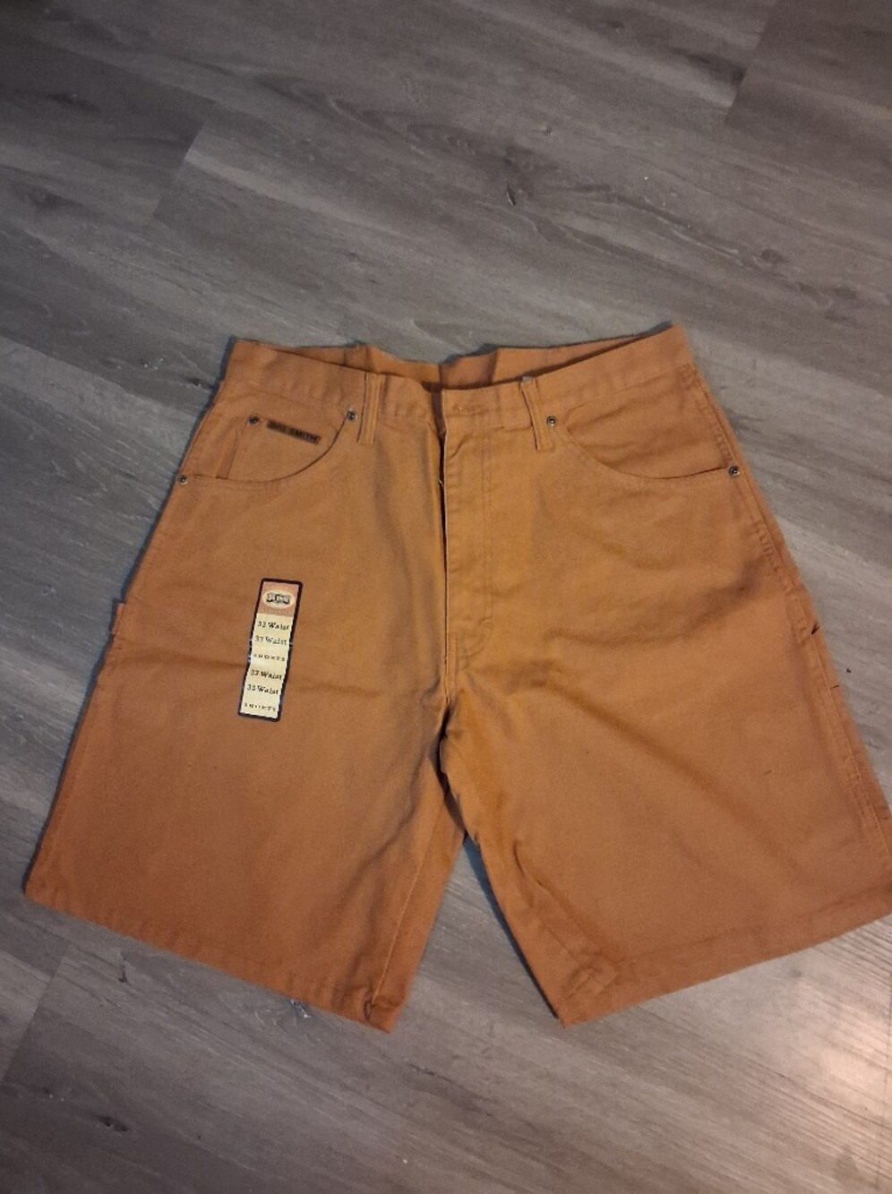 Men's Cargo Work Shorts in Rust Brown by Unknown Brand